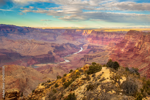 Colorado River seen from the West Rim of the Grand Canyon