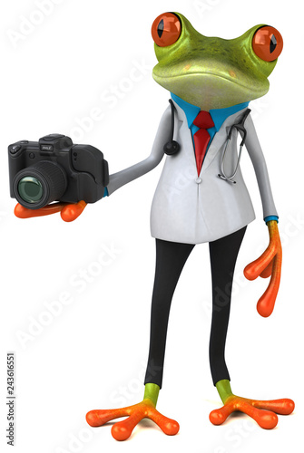 Frog doctor - 3D Illustration © Julien Tromeur