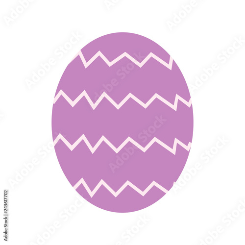 Easter color egg icon on white background for graphic and web design, Modern simple vector sign. Internet concept. Trendy symbol for website design web button or mobile app