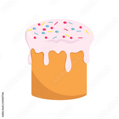 Easter cake icon on white background for graphic and web design, Modern simple vector sign. Internet concept. Trendy symbol for website design web button or mobile app