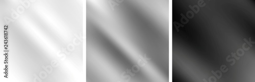 Grey metallic monochrome smooth gradient backgrounds