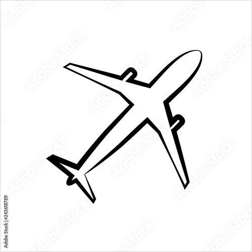 Airplane (Aeroplane) Icon