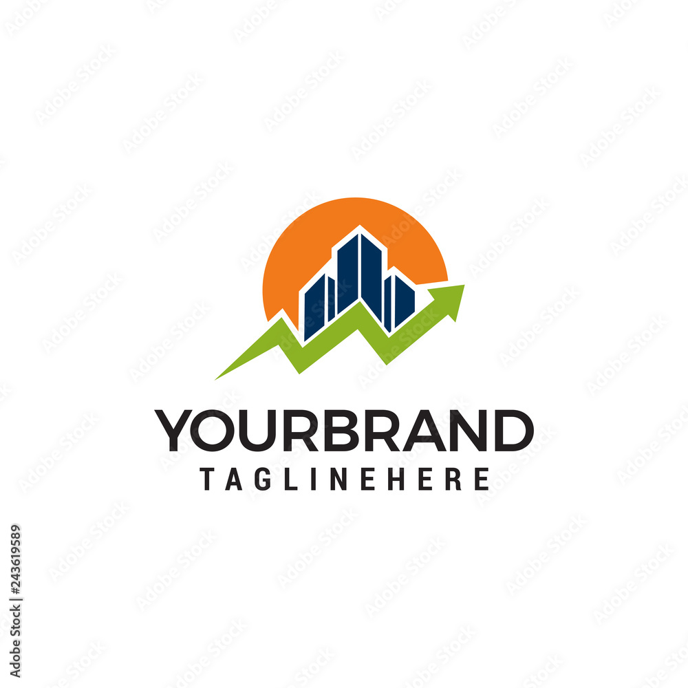 House Statistic Logo Template Design Vector House Statistic Logo Template Design Vector