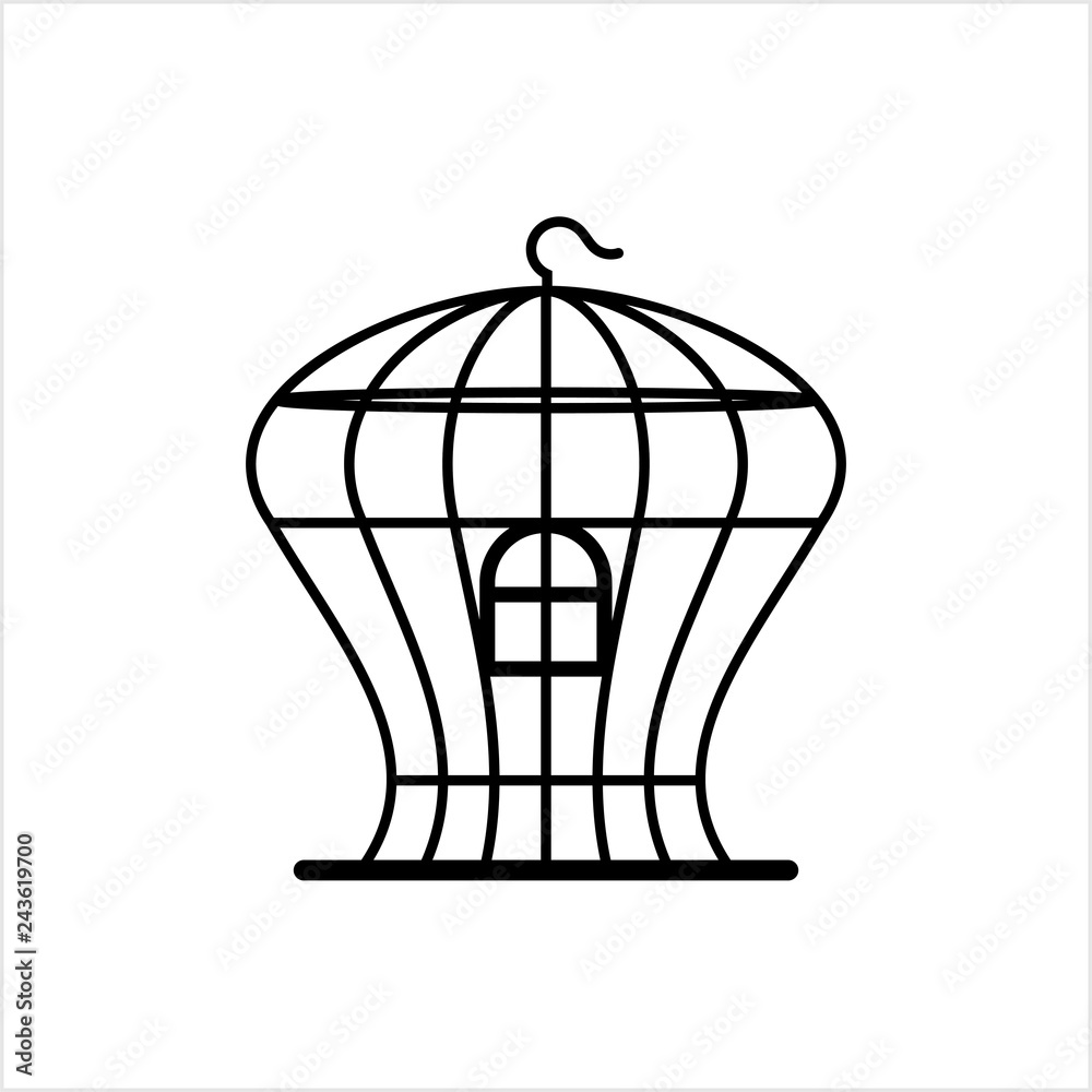 Bird Cage Icon, Bird Cage