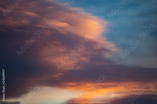 sunset clouds background  © babaroga