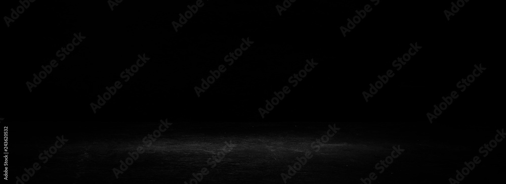 Empty black studio room. Dark background. Abstract dark empty studio room texture. Product showcase spotlight background. Dark Studio Gallery Empty black studio room. Dark background. Abstract dark empty studio room texture. Product showcase spotlight background. Dark Studio Gallery