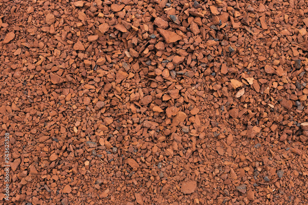 crushed red brick as a background of natural materials crushed red brick as a background of natural materials