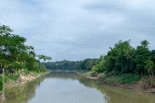 river in deep forest