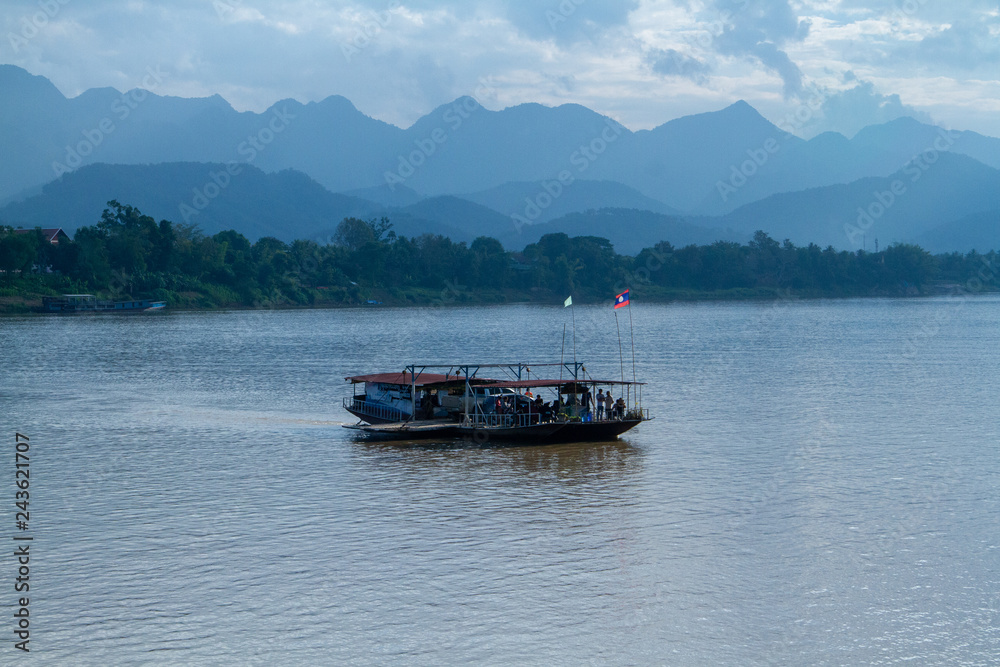 boat on the Mekong River