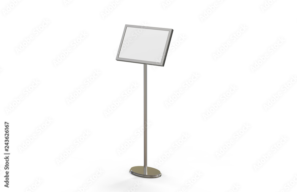 A3 Poster Stand Floor Display, Stands Snap Frame, Poster Board, Menu Holder,  Advertisement Sign Stand On White Background, 3D Illustration Stock-Foto |  Adobe Stock