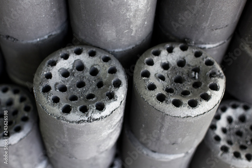 фотографія Briquettes Are Piled Up