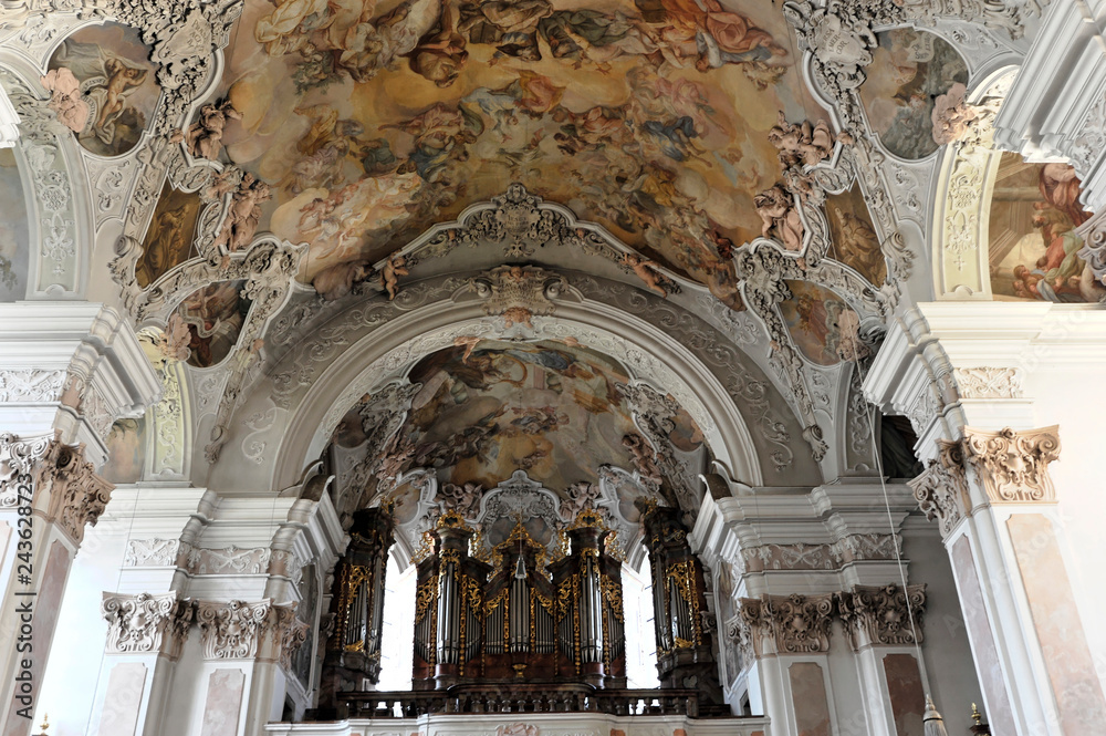 Klosterkirche St. Michael, Metten, Bayern, Deutschland, Europa