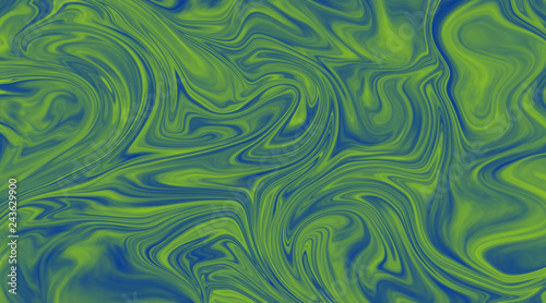 Blue and Green Abstract Liquify Effect Background Texture