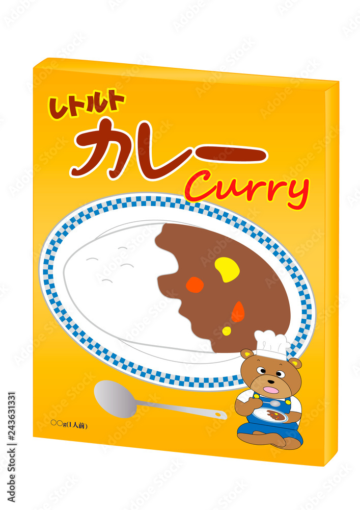 Fototapeta premium レトルトカレーの箱