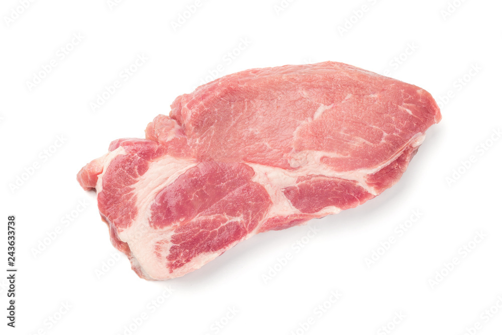 Fresh raw beef steak isolated on white background Fresh raw beef steak isolated on white background