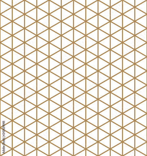 Base grid Mitsukude for patterns Kumiko.Brown color.