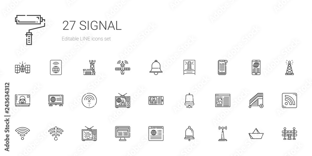 signal icons set signal icons set