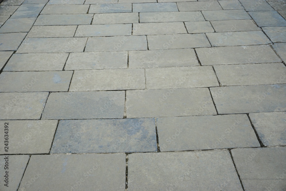 Photography Ancient slate tile floor perspective view horizontal background texture