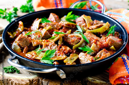 Beef Stew with Green Beans and Tomatoes