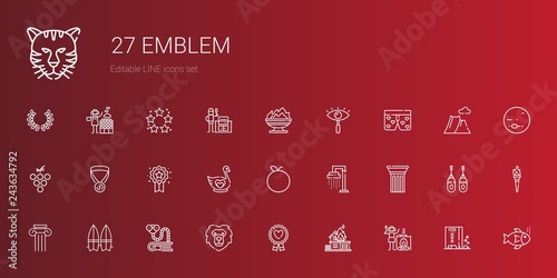 emblem icons set