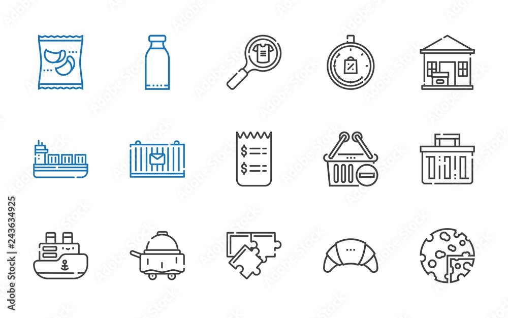 Fototapeta premium order icons set