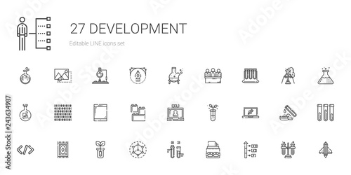 development icons set
