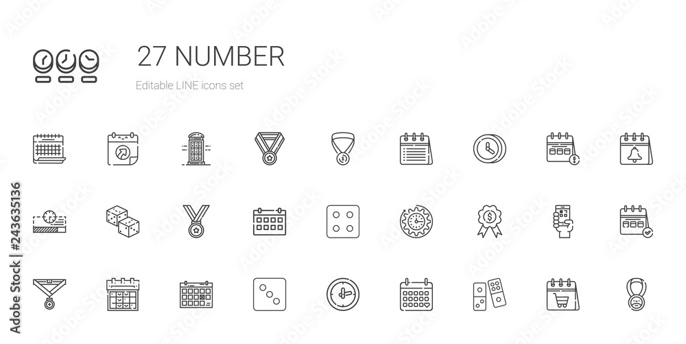 number icons set number icons set