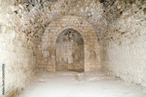 Fototapeta Naklejka Na Ścianę i Meble -  Ruins of Montreal (Crusader castle) now called Shoubak , Jordan