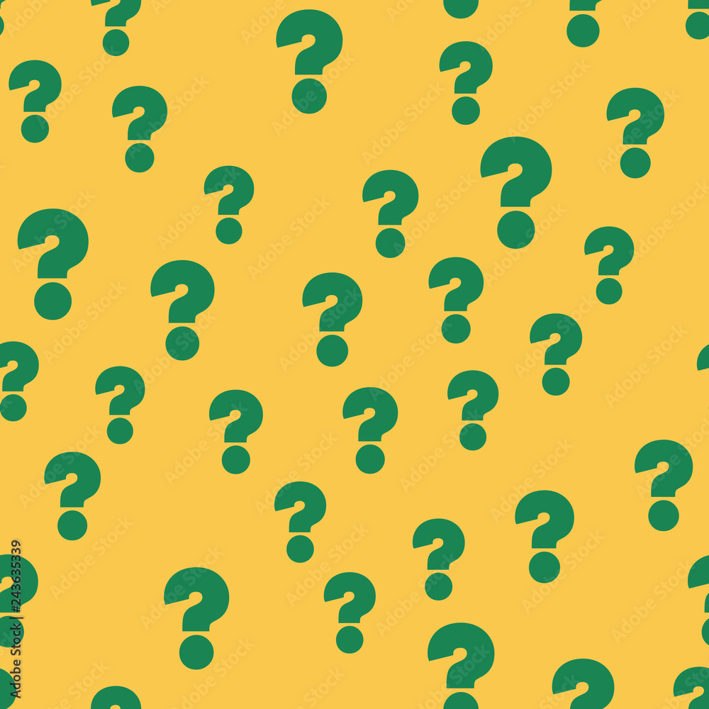 Question mark education, school concept. Seamless vector EPS 10 pattern. Flat style Question mark education, school concept. Seamless vector EPS 10 pattern. Flat style