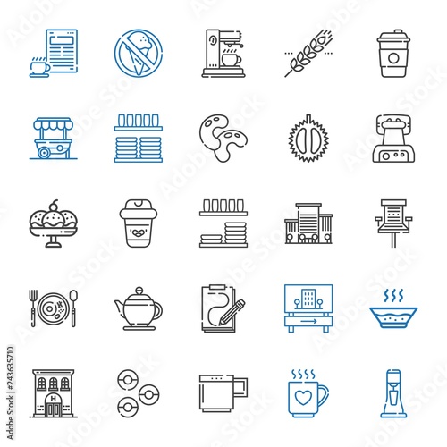 coffee icons set