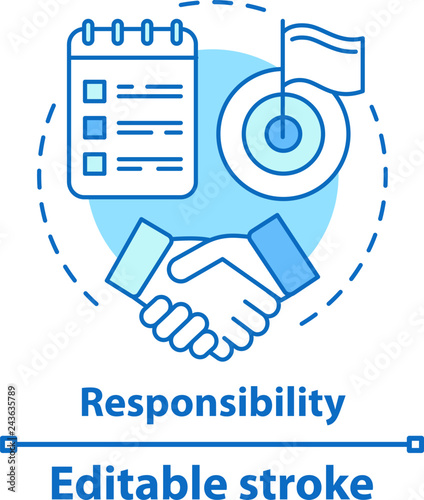 Responsibility concept icon