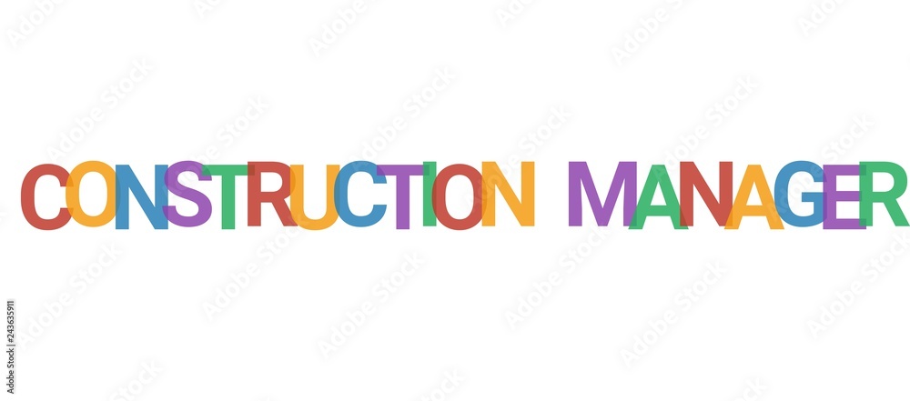 Construction Manager word concept Construction Manager word concept