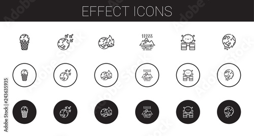 effect icons set