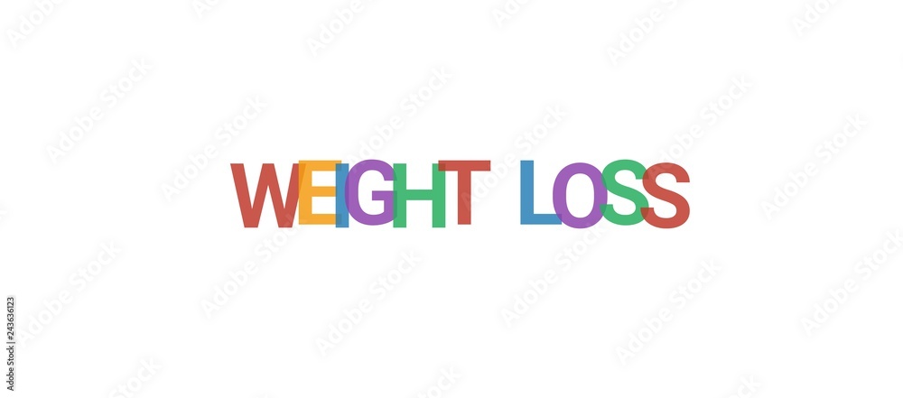 Weight loss word concept Weight loss word concept