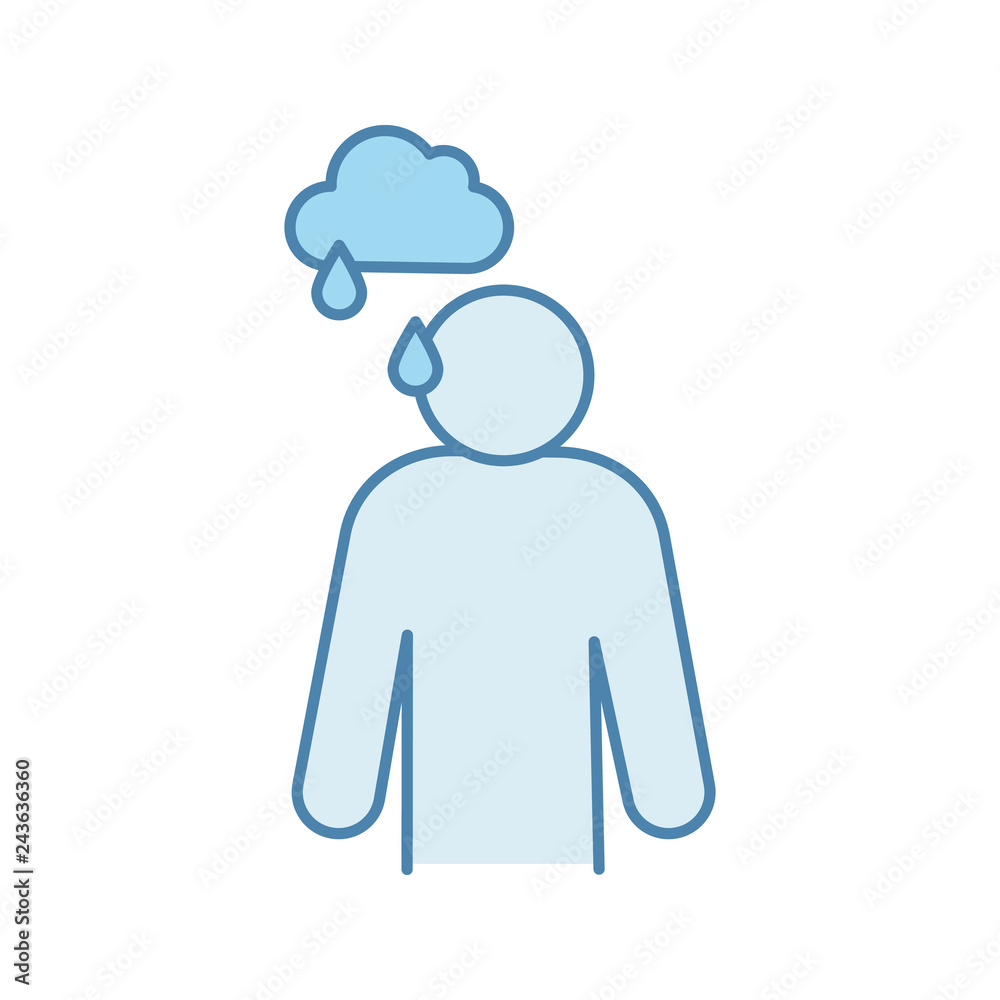 Sadness color icon Sadness color icon