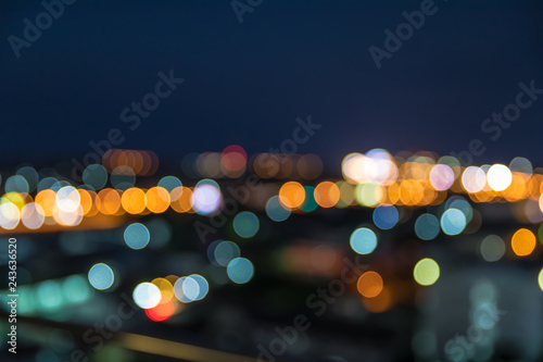 light night city bokeh abstract background © S@photo
