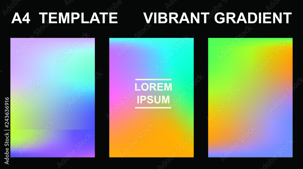 Vector EPS 10 illustration Gradient Background Texture. Template for design, banner, flyer, business card, poster, wallpaper, brochure, smartphone screen, mobile app.