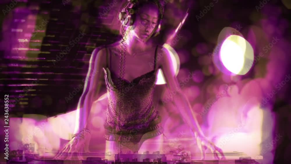 sexy female dj disco fashion style