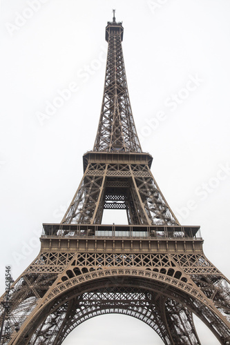 Eiffel tower isolated on white background © Space_Cat