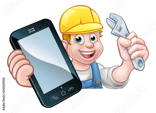 A plumber, mechanic or hand...