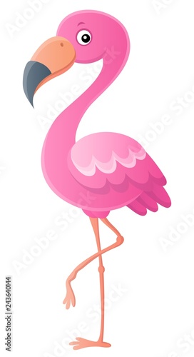 Stylized flamingo theme image 1