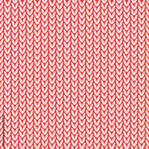 Pullover, sweater, jersey - seamless knitting pattern.