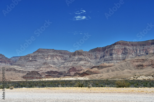 Pierce Ferry Road landscapes, Meadview. Grand Canyon National park, Arizona, USA