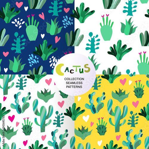 Cactus patterns set4