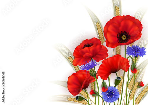 Floral card template