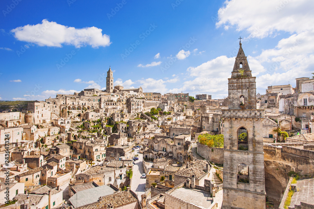 Matera town, Basilicata, Italy. UNESCO World Heritage Site. European capital of culture 2019