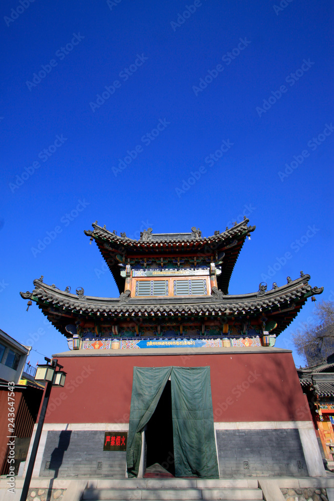 Five Pagoda Temple Building scenery, Hohhot city, Inner Mongolia autonomous region, China Five Pagoda Temple Building scenery, Hohhot city, Inner Mongolia autonomous region, China