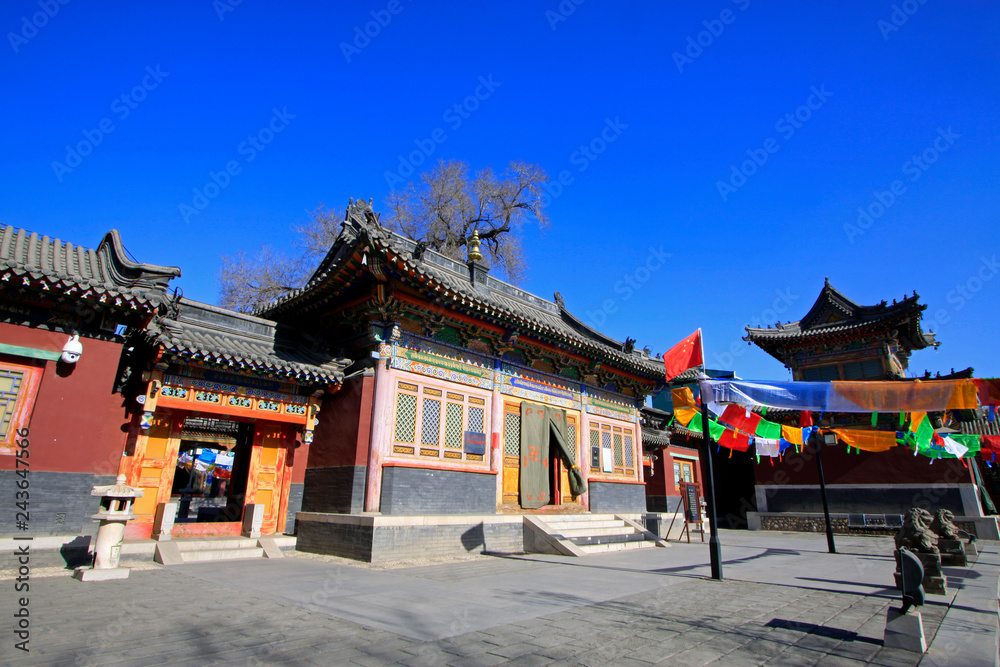 Five Pagoda Temple Building scenery, Hohhot city, Inner Mongolia autonomous region, China