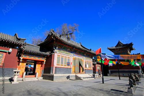 Five Pagoda Temple Building scenery  Hohhot city  Inner Mongolia autonomous region  China