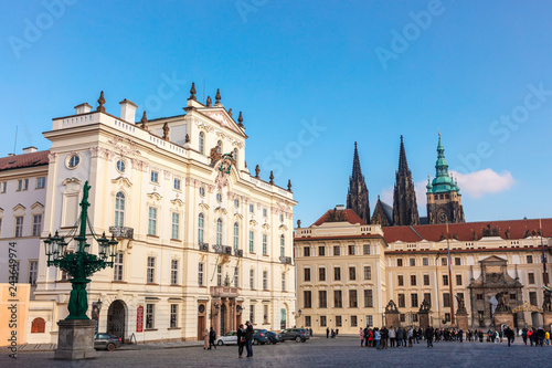 The Archbishop's Palace in the Hradcany Square in Prague.